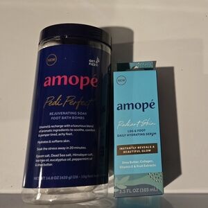 Amope Pedi Perfect Foot Bath Bombs and Hydrating Serum Set